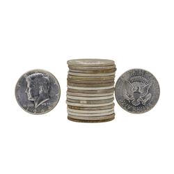 Roll of (20) Brilliant Uncirculated 1964 Kennedy Half Dollar Coins