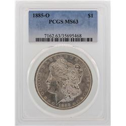 1885-O $1 Morgan Silver Dollar Coin PCGS MS63