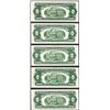 Image 2 : Lot of (5) 1953 $2 Legal Tender Notes