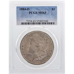 1884-O $1 Morgan Silver Dollar Coin PCGS MS63