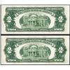 Image 2 : Lot of (2) 1953B $2 Legal Tender Notes
