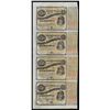 Image 1 : Uncut Sheet of (4) State of Louisiana Baby Bond Obsolete Notes