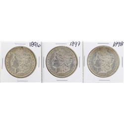Lot of 1896-1898 $1 Morgan Silver Dollar Coins