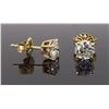 Image 4 : 14KT Yellow Gold 1.00ctw Diamond Earrings