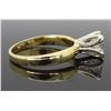 Image 5 : 14KT Two Tone Gold 0.78ct Diamond Ring