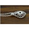Image 5 : 14KT White Gold 0.27ctw Diamond Pendant with Chain
