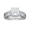 Image 1 : 18KT White Gold 1.37ctw Diamond Ring