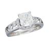Image 3 : 18KT White Gold 1.37ctw Diamond Ring