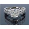 Image 5 : 18KT White Gold 1.37ctw Diamond Ring