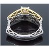 Image 4 : 14KT Two Tone Gold 1.50ctw Diamond Ring