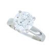 Image 1 : Platinum 1.61ct Diamond Ring