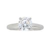 Image 1 : Platinum 0.75ct Diamond Ring