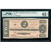 Image 1 : 1864 $2 Confederate States of America Note PMG 62EPQ