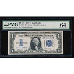 1934 $1 Silver Certificate PMG 64