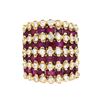 Image 1 : 14KT Yellow Gold 4.27ctw Ruby and Diamond Ring