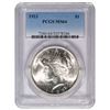 Image 1 : 1923 $1 Peace Silver Dollar Coin PCGS MS64