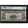 Image 1 : 1901 $10 Bison Legal Tender Note PMG 15