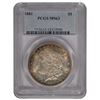 Image 1 : 1881 $1 Morgan Silver Dollar Coin PCGS MS63