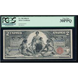 1896 $2 Silver Certificate PCGS 30PPQ