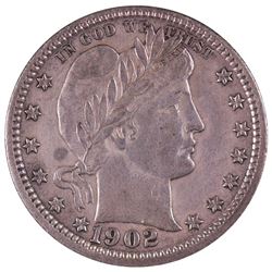 1902 Barber Quarter Coin