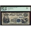 Image 1 : 1882 $10 Union National Bank of Newark Note PCGS 15