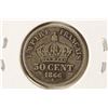 Image 1 : 1866-K FRANCE SILVER 50 CENTIMES .0671 OZ. ASW
