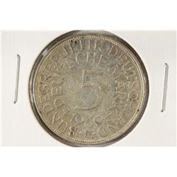 1969-F GERMAN SILVER 5 MARKS