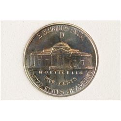 1943-D 35% SILVER JEFFERSON WAR NICKEL BRILLIANT