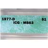 Image 2 : 1977-D IKE DOLLAR ICG MS63