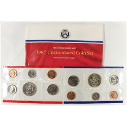 1987 US MINT SET (UNC) P/D (WITH ENVELOPE)