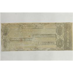1800'S BANK OF WINDSOR, VERMONT $10 OBSOLETE BANK