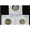 Image 1 : AUSTRALIA SILVER 1910 & 1936-6 PENCE AND 1957-3