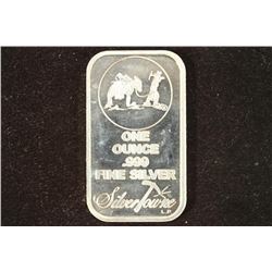 1 TROY OZ .999 FINE SILVER PROOF BAR SILVERTOWNE