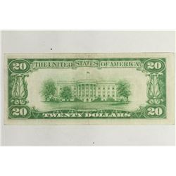 1928 TATE-MELLON $20 FRN REDEEMABLE IN GOLD ON
