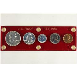 1958 US SILVER PROOF SET IN PLASTIC CASE