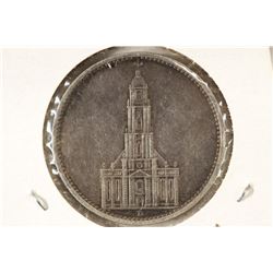 1935-D GERMAN SILVER 5 MARKS