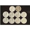 Image 1 : 10 ASSORTED 1940'S MERCURY DIMES