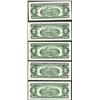 Image 2 : Lot of (5) 1953/1963 $2 Legal Tender Notes