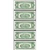 Image 2 : Lot of (5) Consecutive 1963A $2 Legal Tender Notes