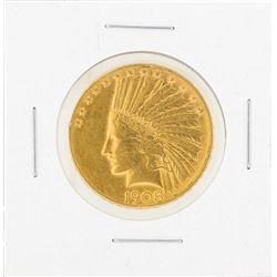 1908D $10 Indian Head Gold Coin (With Motto) C