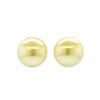Image 1 : 30mm Button Earrings - Gold Plated