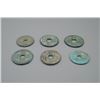 A Group of Six Old Bronze Coins.