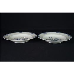 A Pair of Qing Dynasty Export Blue-and-White Plates.