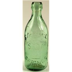 SAMUEL SPRINGS  SODA BOTTLE