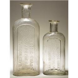 Geo. Thaxter Apothecary  Bottles ( 2 Items).