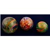 Image 1 : Marbles, Latticino White Core swirl & 2 Onion Skins ( 3 items ) )