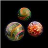 Image 2 : Marbles, Latticino White Core swirl & 2 Onion Skins ( 3 items ) )