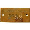 Image 1 : U.S. Assay Office S.F. Brass Plate