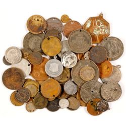 Large Lot of Holed Coins