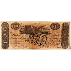 $100, Bank of the State of Georgia